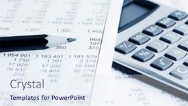  Presentation with accounting - Slides featuring accounting background and a sky blue colored foreground