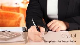  Presentation with accounting - Amazing presentation having accounting backdrop and a coral colored foreground