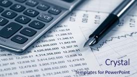  Presentation with accounting - PPT theme consisting of accounting background and a  colored foreground