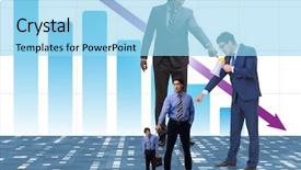  Presentation with success failures - Cool new slide deck with accuation business - businessmen blaming each other backdrop and a arctic colored foreground