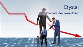  Presentation with success failures - Amazing presentation theme having accuation business - businessmen blaming each other backdrop and a sky blue colored foreground