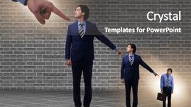  Presentation with success failures - PPT theme consisting of accuation business - businessmen blaming each other background and a dark gray colored foreground