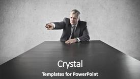  Presentation with aggression - Slide set having accuation business - old businessman at the head background and a dark gray colored foreground