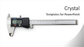 Presentation with vernier caliper bearing isolated - Amazing PPT layouts having accuracy - digital and manual vernier caliper backdrop and a white colored foreground