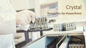  Presentation with biochemical medical laboratory - Audience pleasing presentation theme consisting of accuracy - dope test biochemical medical laboratory backdrop and a lemonade colored foreground