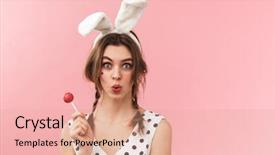  Presentation with pretty girl - Amazing PPT layouts having accurate - portrait of a pretty lovely backdrop and a coral colored foreground