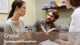  Presentation with counseling session - Cool new PPT layouts with accusing her husband of adultery backdrop and a violet colored foreground