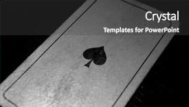  Presentation with spades - Amazing slides having ace of spades backdrop and a dark gray colored foreground