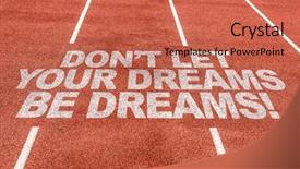  Presentation with dreams - Amazing PPT layouts having don't let your dreams backdrop and a coral colored foreground