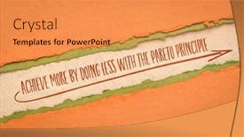  Presentation with achieve - Presentation featuring achieve-more-by-doing-less background and a gold colored foreground