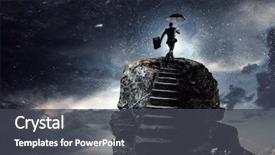  Presentation with goal - Amazing slide deck having achievement - concept of success and achieving backdrop and a dark gray colored foreground