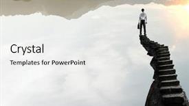  Presentation with achievement - Presentation featuring achievement - concept of success and achieving background and a white colored foreground