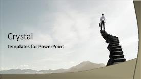  Presentation with achievement - Theme with achievement - concept of success and achieving background and a light gray colored foreground