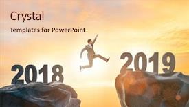  Presentation with achievement - Audience pleasing PPT layouts consisting of achievement - concept of transition between 2018 backdrop and a lemonade colored foreground