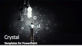  Presentation with great idea - PPT layouts with achievement - great idea for success achieving background and a black colored foreground