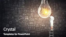  Presentation with great idea - Slides enhanced with achievement - great idea for success achieving background and a gray colored foreground