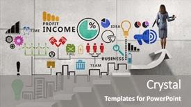  Presentation with achievement - Presentation design enhanced with achievement - great plan for success achieving background and a gray colored foreground