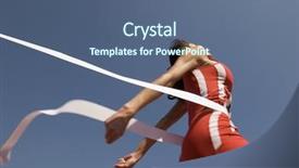  Presentation with achievement - PPT layouts consisting of achievement - low angle view of young background and a ocean colored foreground