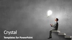  Presentation with achievement - Slide deck having achievement - man using his mobile phone background and a dark gray colored foreground