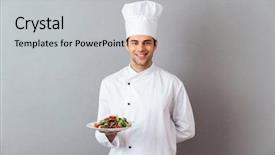  Presentation with young grey maine coon cat - Beautiful PPT layouts featuring achievement - picture of happy young cook backdrop and a light gray colored foreground