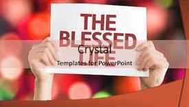  Presentation with blessed - Amazing slides having achievement 2015 - blessed life card with colorful backdrop and a coral colored foreground