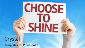  Presentation with annual day invitation card - Slides enhanced with achievement 2015 - choose to shine card background and a  colored foreground