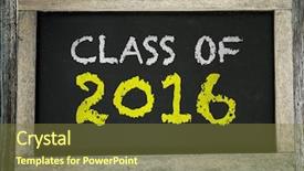  Presentation with chalkboard - Beautiful presentation featuring achievement 2015 - class of 2016 written backdrop and a tawny brown colored foreground