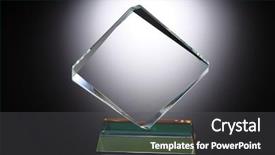  Presentation with trophy award - Beautiful presentation featuring achievement award certificate - crystal trophy on the black backdrop and a dark gray colored foreground