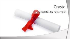  Presentation with meeting red white blue - PPT theme enhanced with achievement certificates - diploma with red ribbon isolated background and a white colored foreground