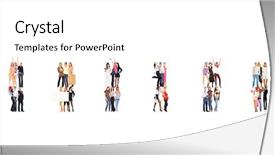  Presentation with groups - PPT theme with achievement idea isolated groups background and a white colored foreground