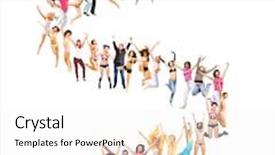  Presentation with culture - Slide set enhanced with achievement idea office culture background and a sky blue colored foreground