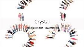  Presentation with team achievement - Cool new theme with achievement idea team over white backdrop and a white colored foreground