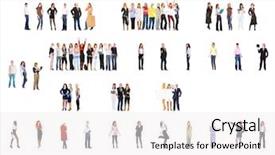  Presentation with team achievement - Presentation enhanced with achievement idea team over white background and a  colored foreground