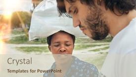  Presentation with food safety - Presentation consisting of achieving-worldwide-food-safety-ngo background and a soft green colored foreground