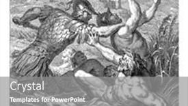  Presentation with stab - Presentation featuring achilles-standing-in-a-river background and a gray colored foreground