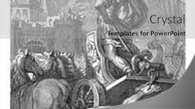  Presentation with body - Beautiful presentation theme featuring achilles-standing-on-his-chariot backdrop and a light gray colored foreground