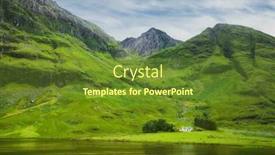  Presentation with scotland - Slide set having achnambeithach-cottage-on-loch-achtriochtan background and a tawny brown colored foreground