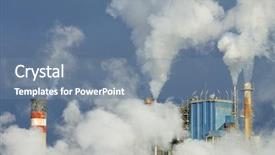  Presentation with acid rain - Colorful presentation enhanced with acid rain - smoke produced by the smokestacks backdrop and a seafoam green colored foreground