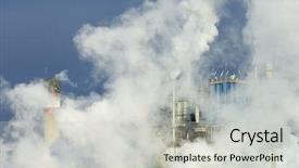  Presentation with acid rain - Amazing PPT layouts having acid rain - smoke produced by the smokestacks backdrop and a light gray colored foreground