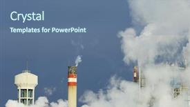  Presentation with smoke - Beautiful theme featuring acid rain - smoke produced by the smokestacks backdrop and a  colored foreground