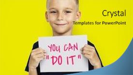  Presentation with global warming - Colorful slides enhanced with acid rain - smoking smokestacks conceptual picture backdrop and a light blue colored foreground