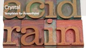  Presentation with acid rain - Audience pleasing PPT theme consisting of acid rain atmospheric pollution - words backdrop and a coral colored foreground