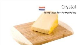  Presentation with acidification - Presentation featuring acidification - big piece of dutch cheese background and a white colored foreground