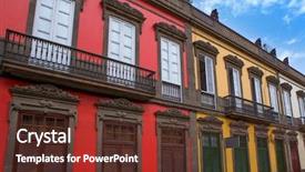  Presentation with colonial - Amazing theme having acient - las palmas de gran canaria backdrop and a tawny brown colored foreground