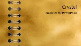  Presentation with notebook paper - Beautiful presentation featuring acient - notebook with burned paper backdrop and a gold colored foreground
