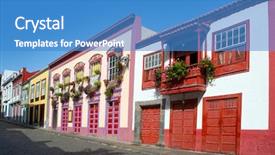  Presentation with santa - Cool new slide deck with acient - santa cruz de la palma backdrop and a teal colored foreground