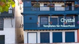  Presentation with colonial - Beautiful slides featuring acient - santa cruz de la palma backdrop and a  colored foreground