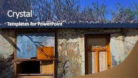  Presentation with santa - Presentation design consisting of acient - santa cruz de la palma background and a  colored foreground