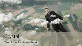  Presentation with success - PPT theme having acievement - kid dreaming to acieve success background and a  colored foreground