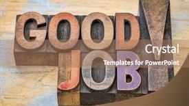  Presentation with color blocks - Colorful slide set enhanced with acknowledgement - good job compliment in vintage backdrop and a coral colored foreground